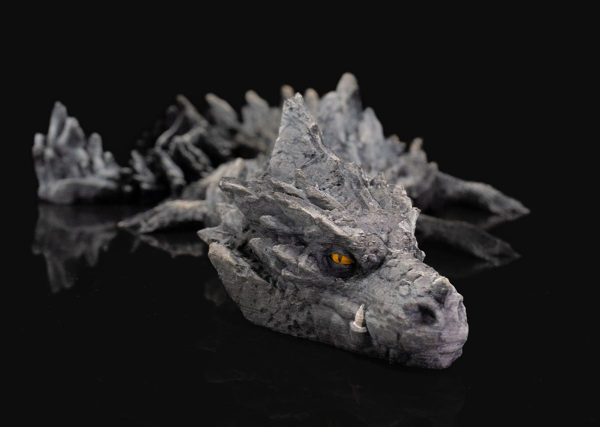 19 Inch Articulated Rock Dragon