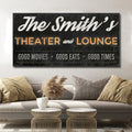 Canvas Family Theater and Lounge Sign III
