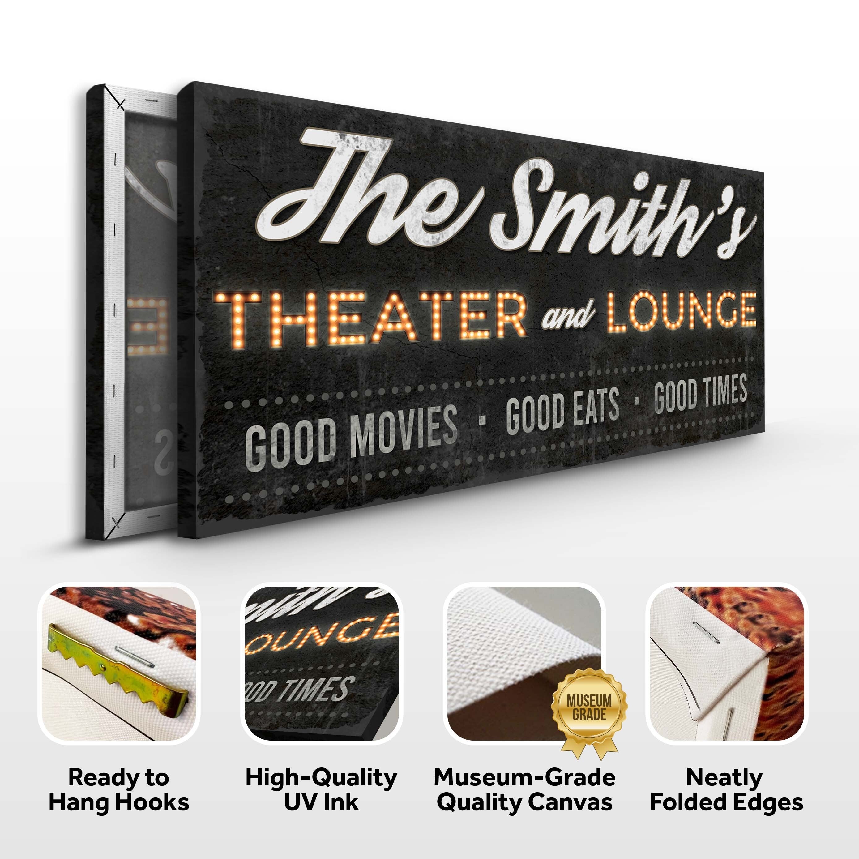 Canvas Family Theater and Lounge Sign III