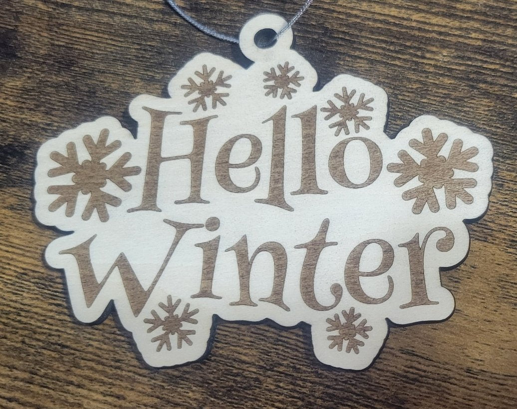 Wooden Christmas Quote Ornaments