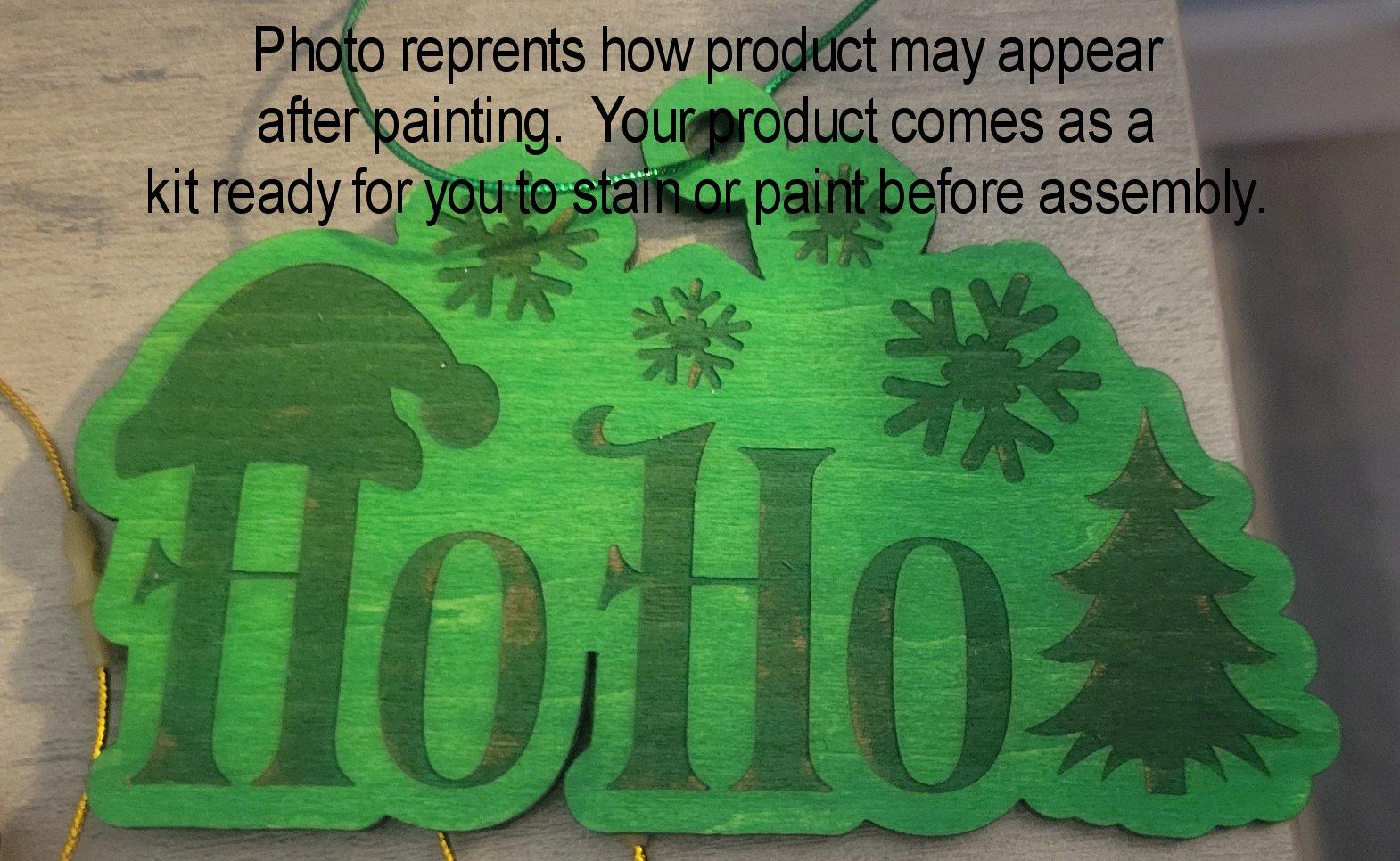 Wooden Christmas Quote Ornaments