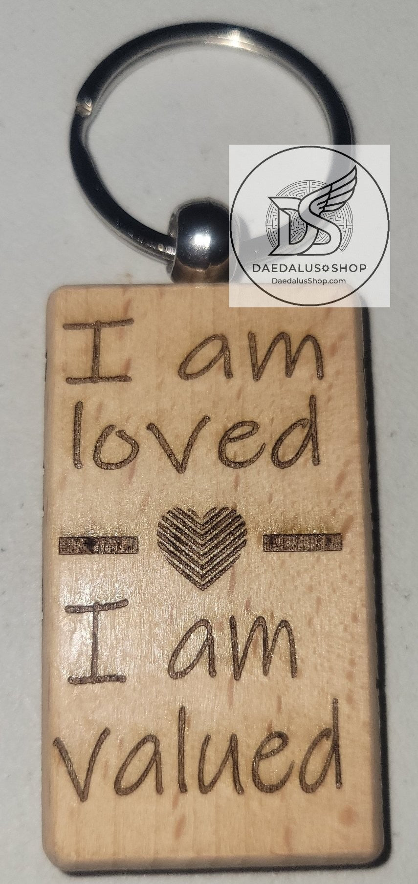 Customized Wooden Keychain Rectangular