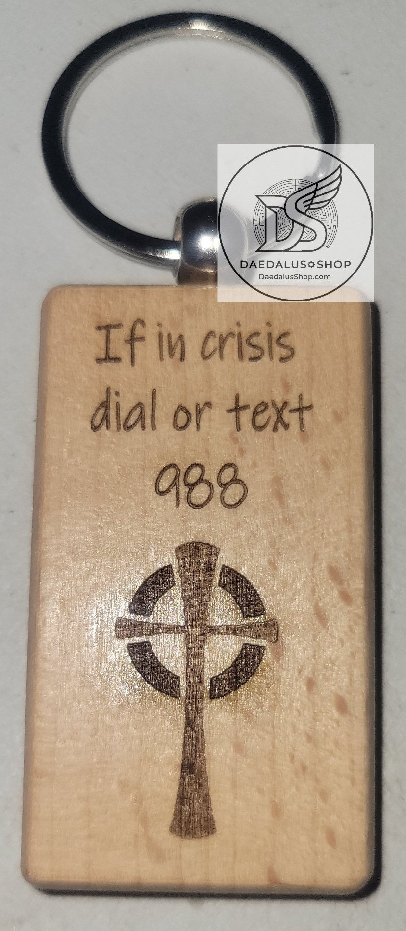 Customized Wooden Keychain Rectangular