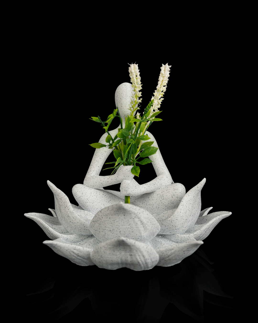 Lotus Planter Silhouette 3D Printed