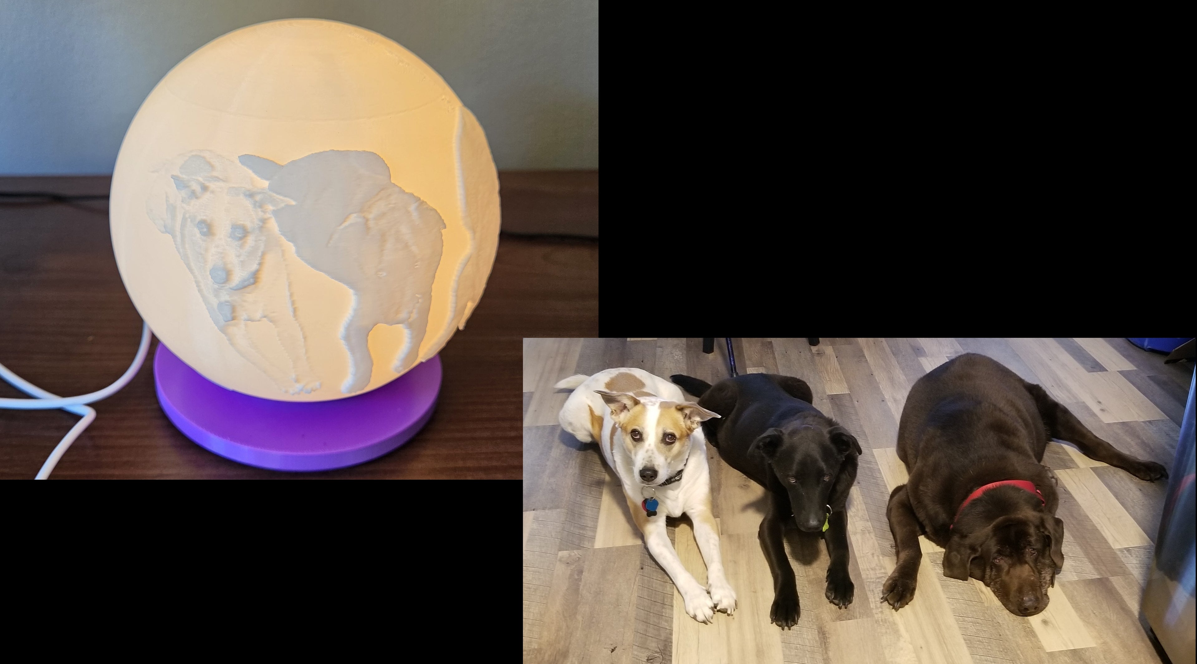 Personalized Globe Photo Lamp Lithopane