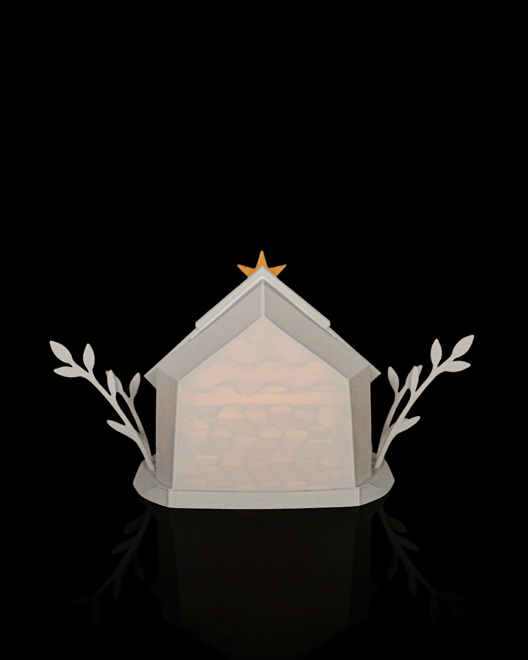 Lighted Nativity Table Lamp