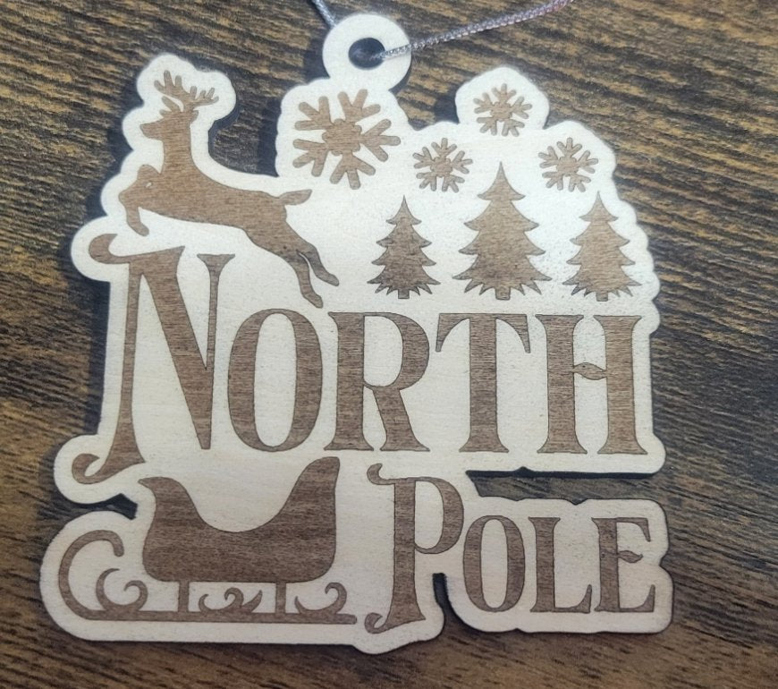 Wooden Christmas Quote Ornaments