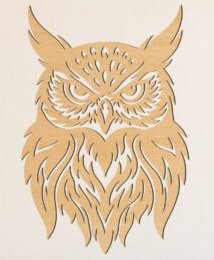 Wooden Laser Cut Owl Wall Hanging