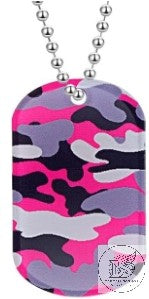 Custom Engraved Geo Trackable Dog Tag with Travel Bug Logo - Rectangular