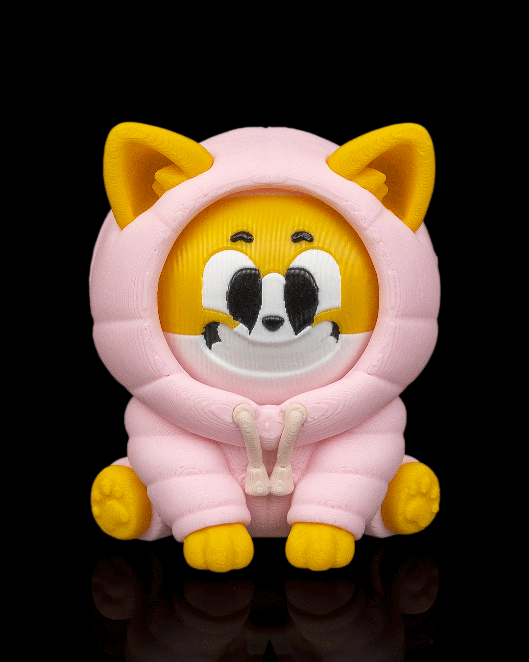 Llavero Puffy Corgi 3 Caras Cambia Moods