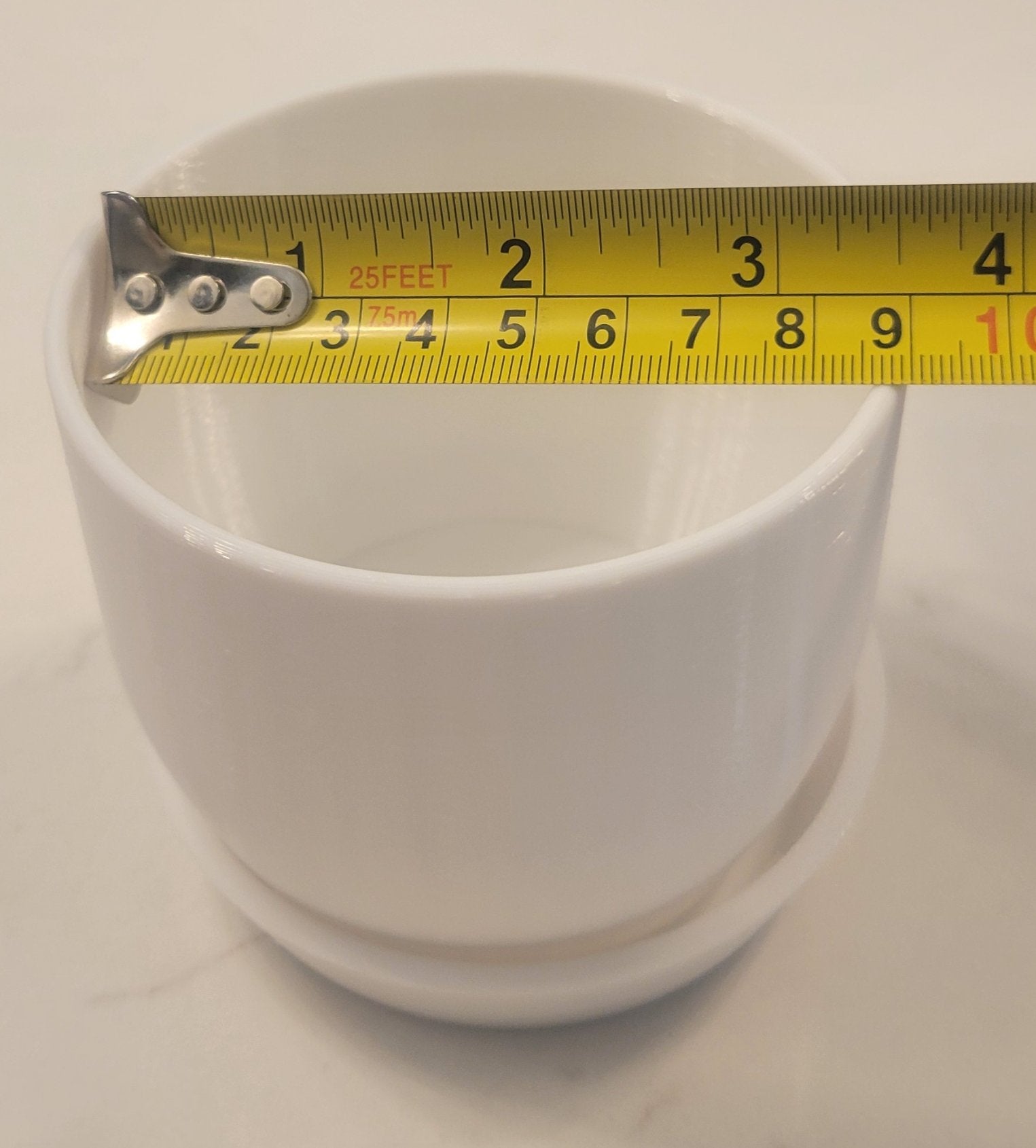 Rounded Plant Pot with Tray - 3D Printed - 3 Sizes