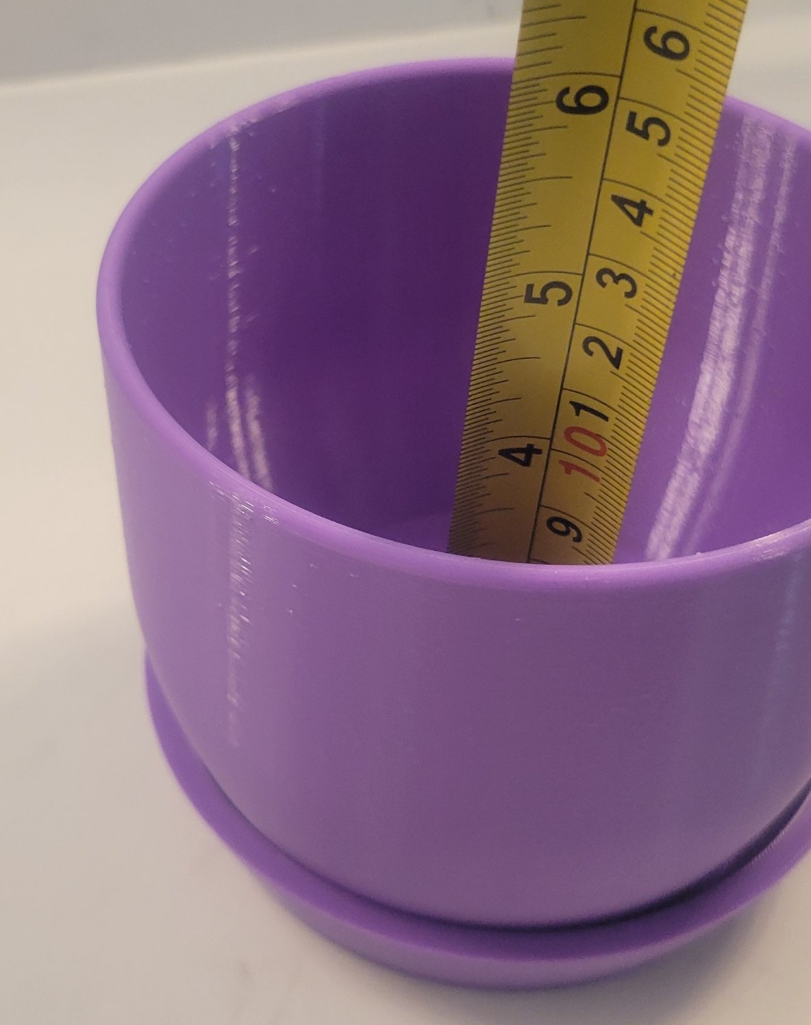 Rounded Plant Pot with Tray - 3D Printed - 3 Sizes