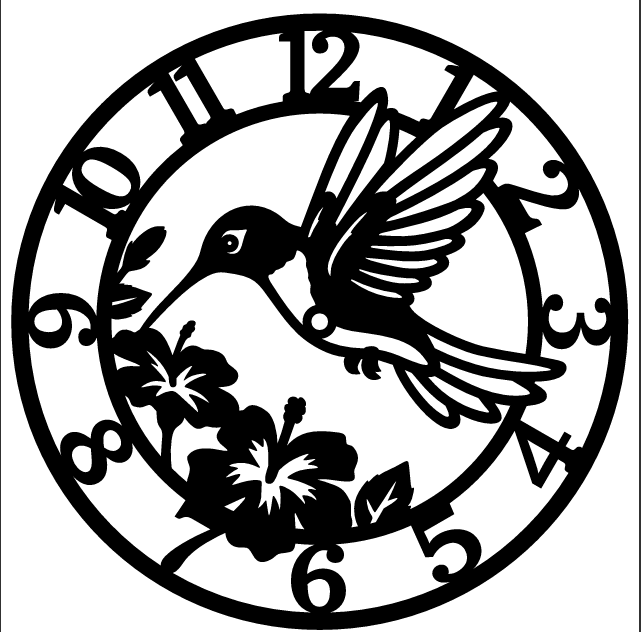 Hummingbird Wall Clock
