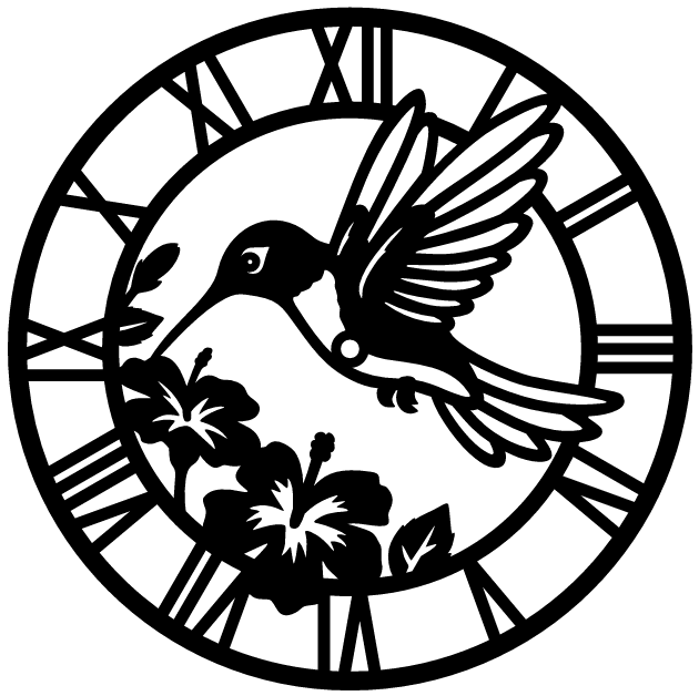 Hummingbird Wall Clock