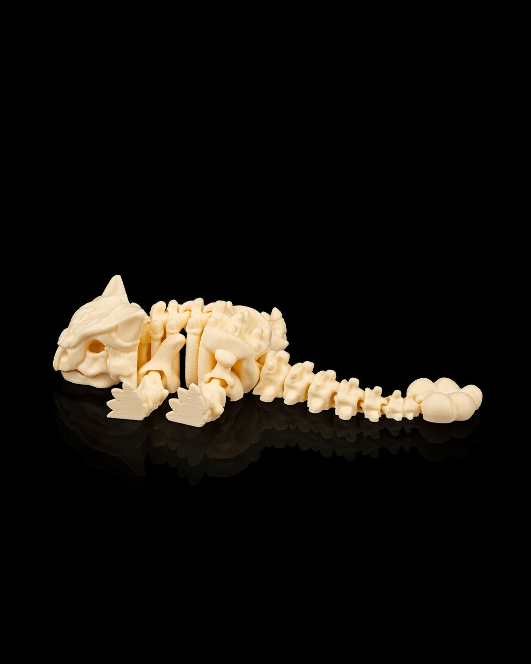 Ankylosaurus Dinosaur Skeleton Articulated Figurine