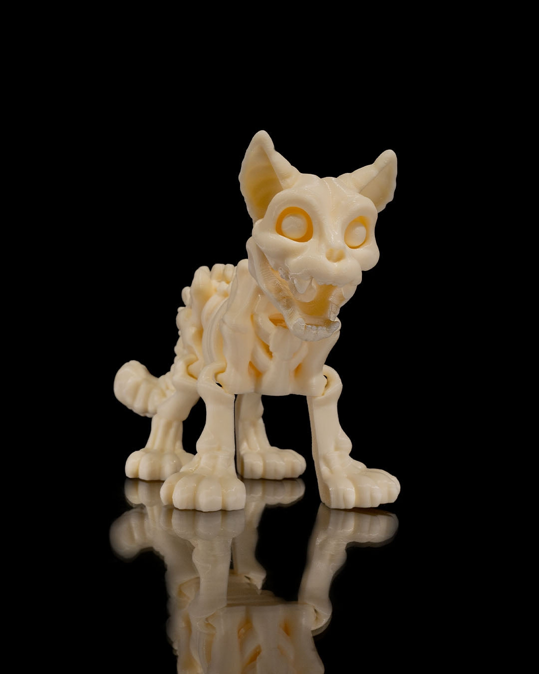 Cat Skeleton 3D Printed Articulated Toy