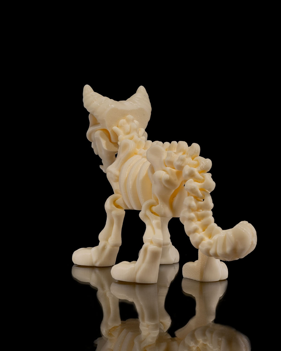 Cat Skeleton 3D Printed Articulated Toy