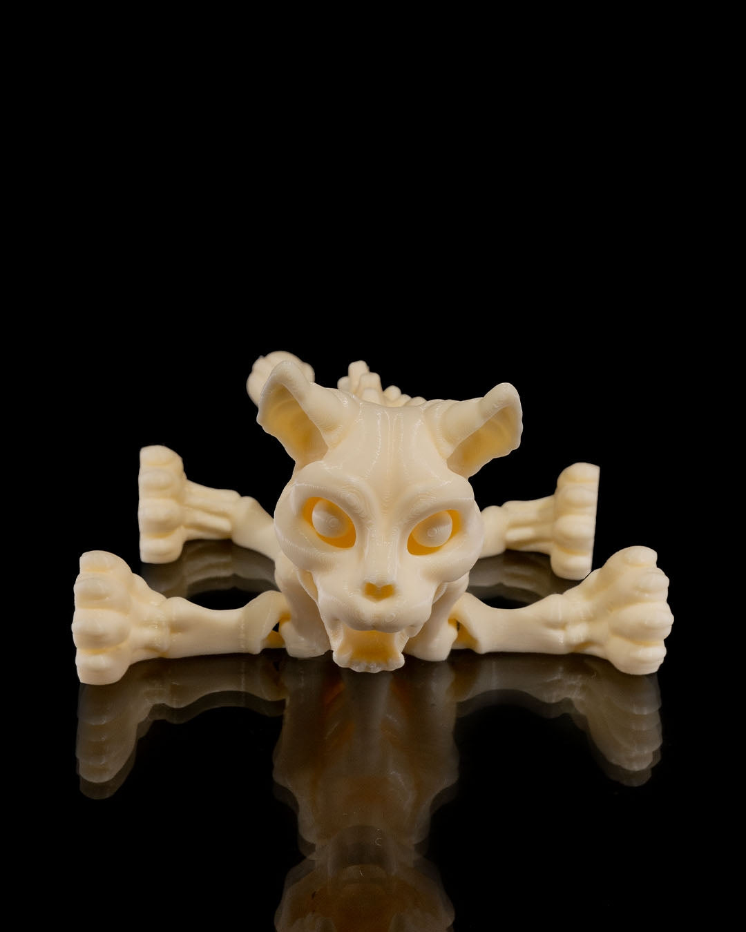 Cat Skeleton 3D Printed Articulated Toy