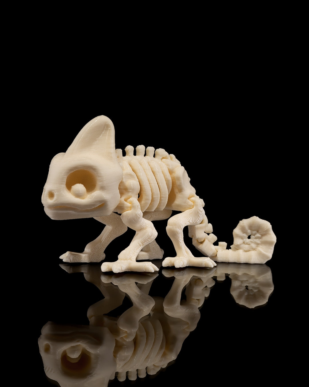 Chameleon Skeleton 3D Printed Articulated Toy