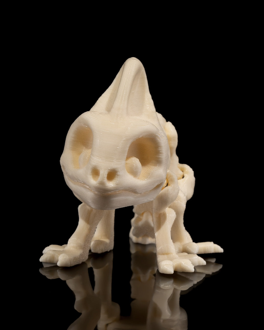 Chameleon Skeleton 3D Printed Articulated Toy