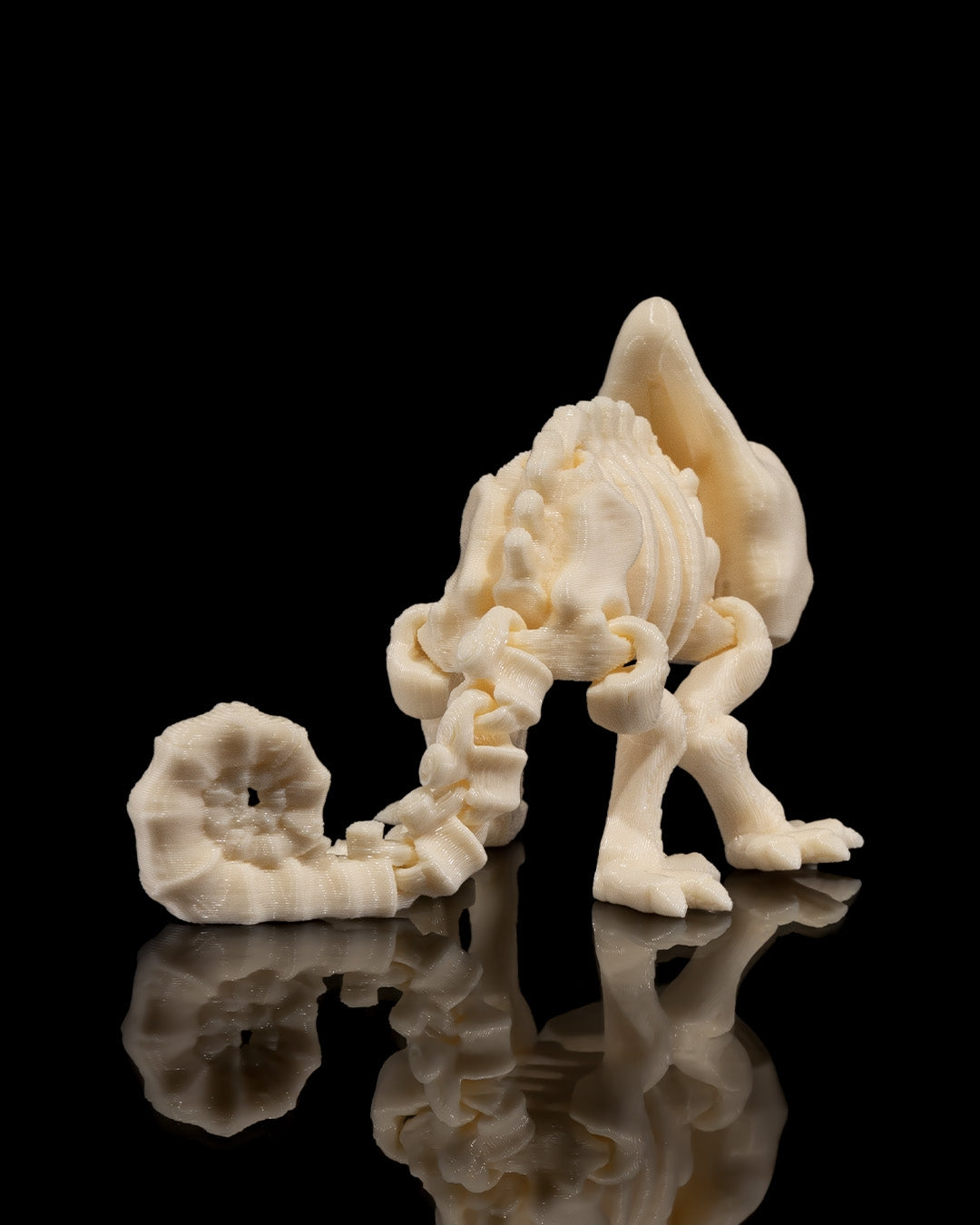 Chameleon Skeleton 3D Printed Articulated Toy