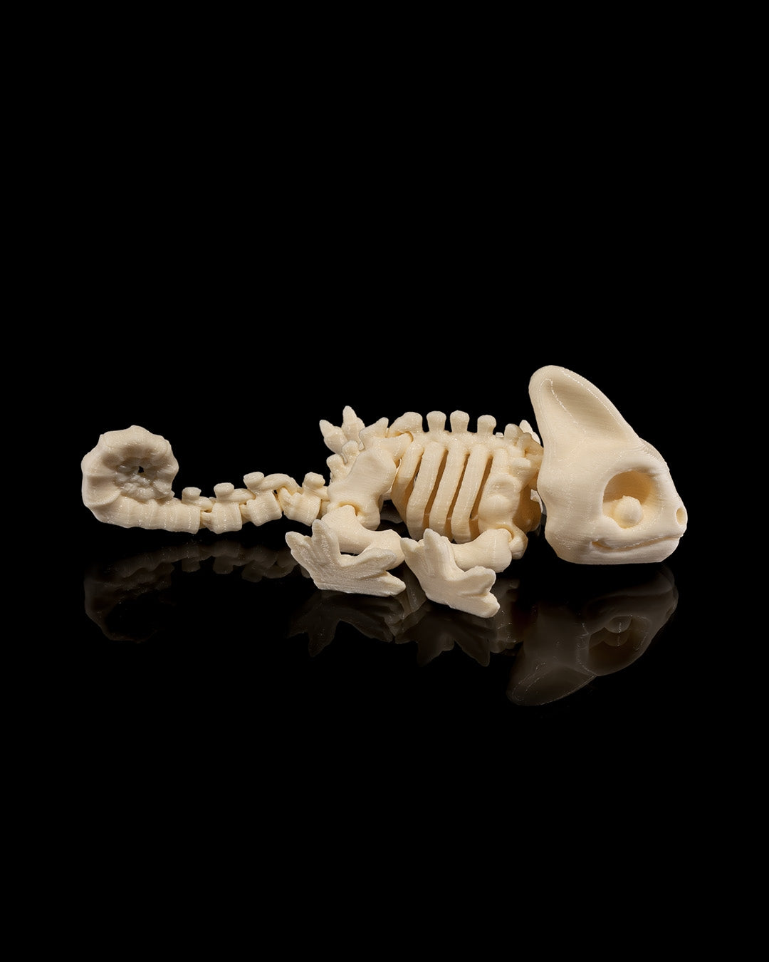 Chameleon Skeleton 3D Printed Articulated Toy