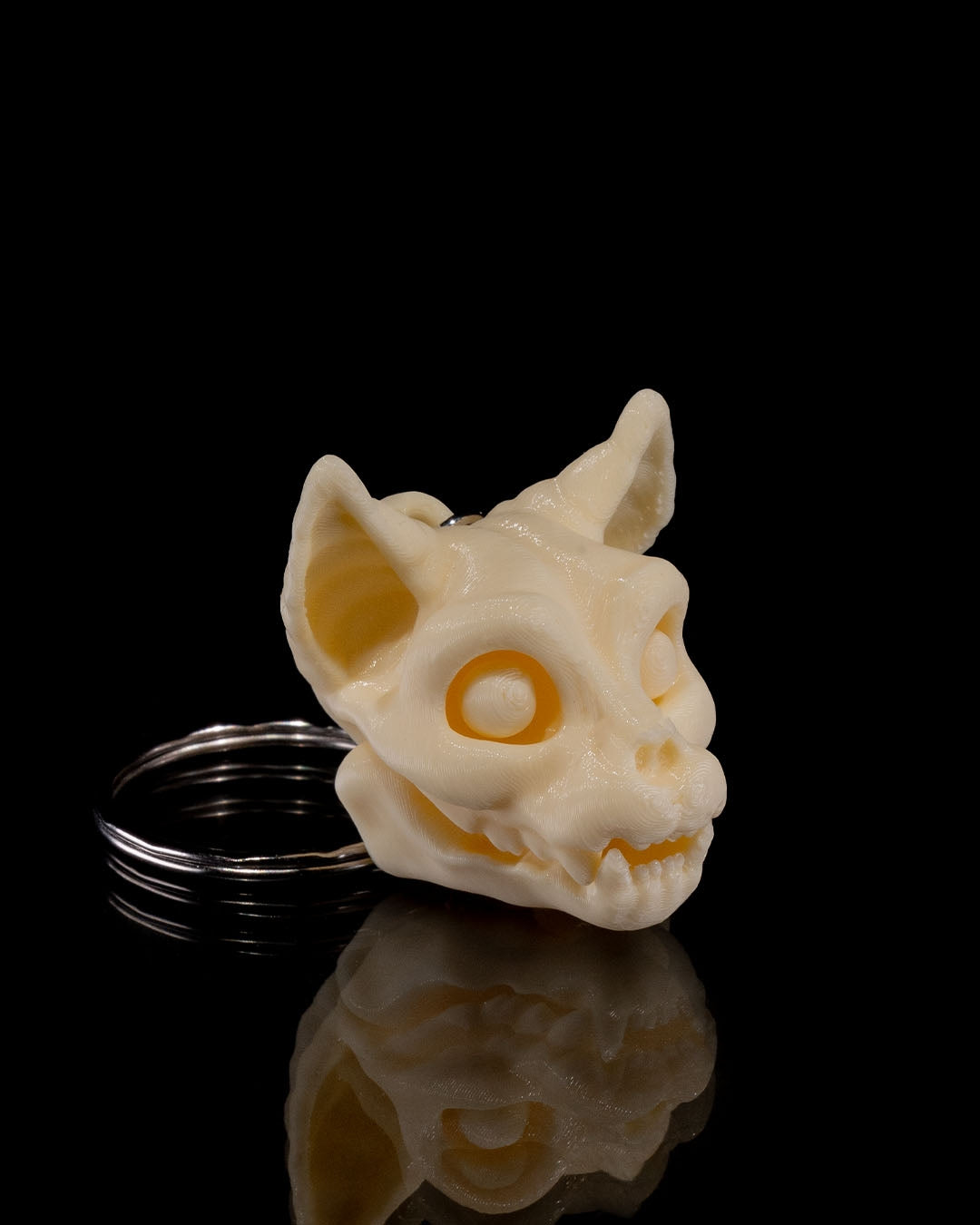 Skeleton Head Keychains 3D Printed
