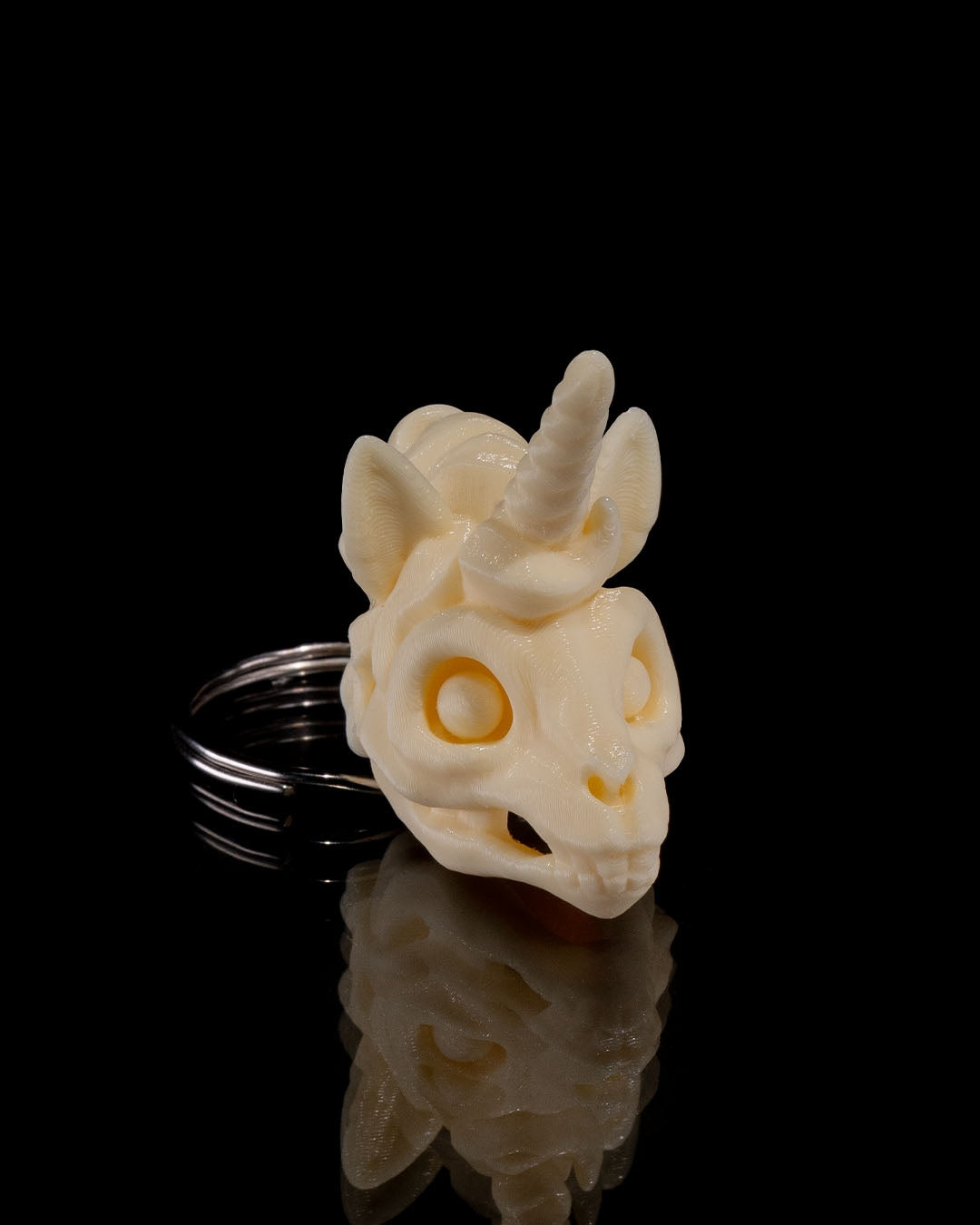 Skeleton Head Keychains 3D Printed