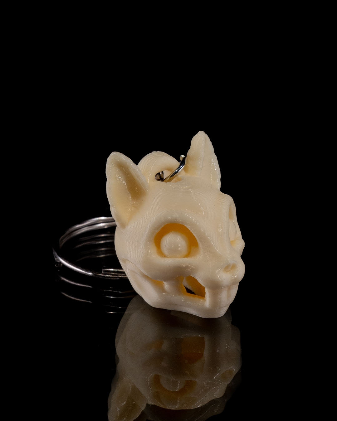Skeleton Head Keychains 3D Printed