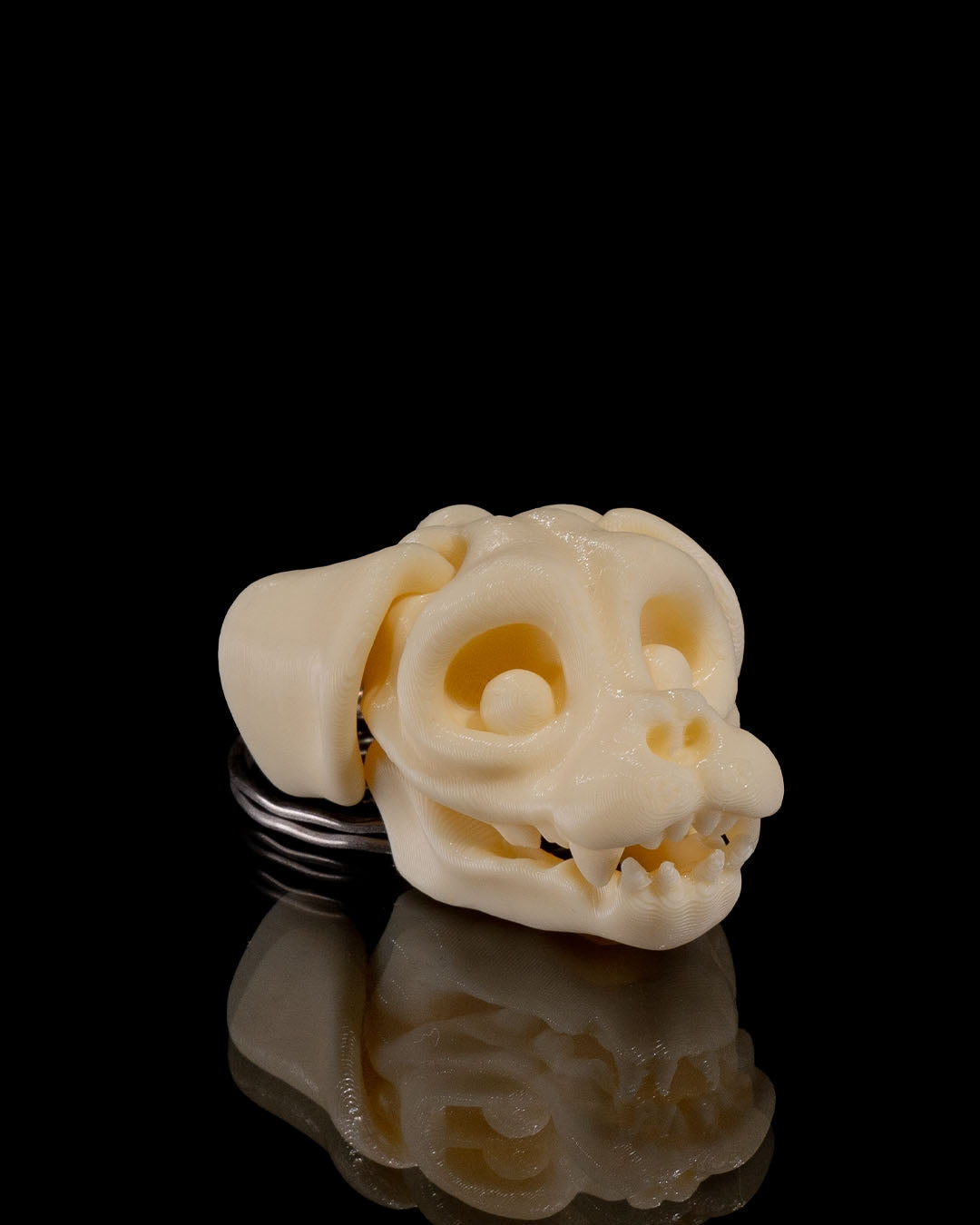 Skeleton Head Keychains 3D Printed