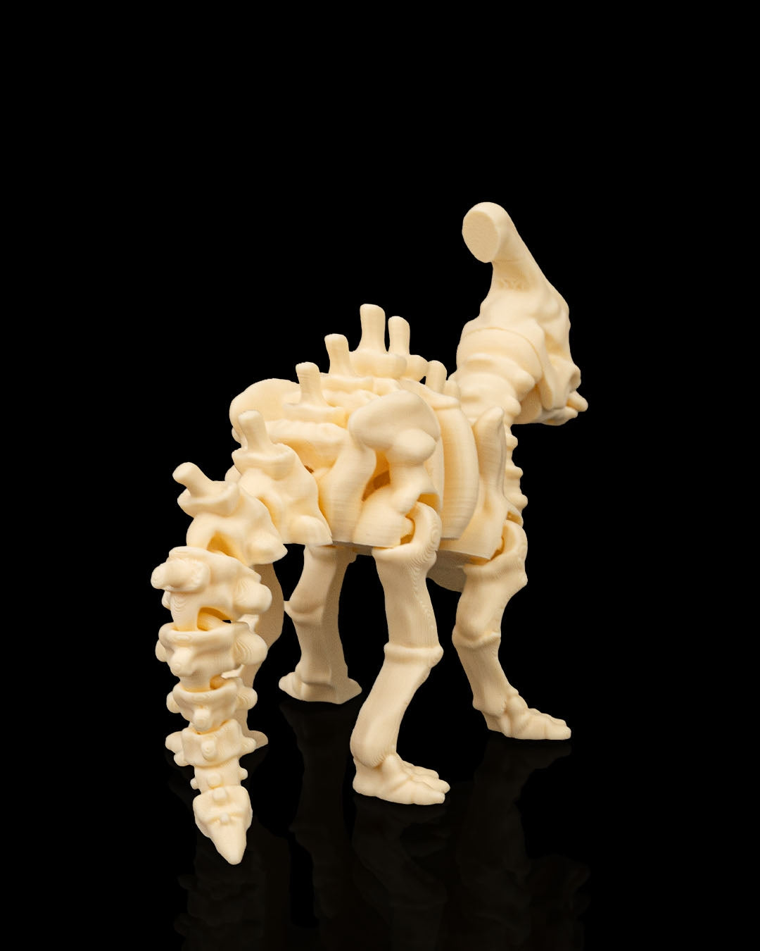 Parasaurolophus Dinosaur Skeleton Articulated Figurine