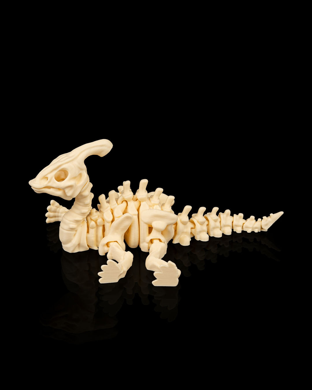 Parasaurolophus Dinosaur Skeleton Articulated Figurine