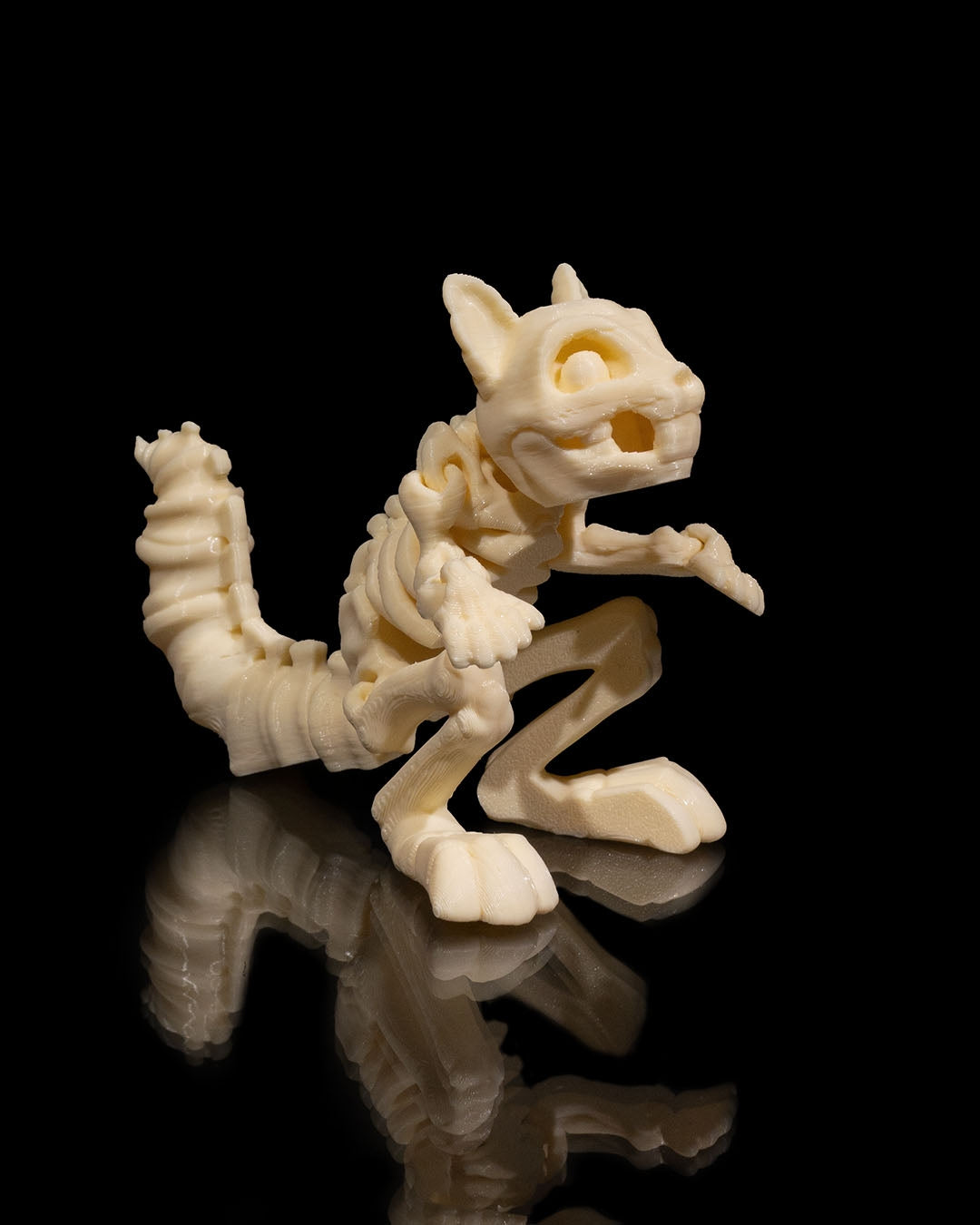 Squirrel Skeleton 3D Printed Articulated Toy