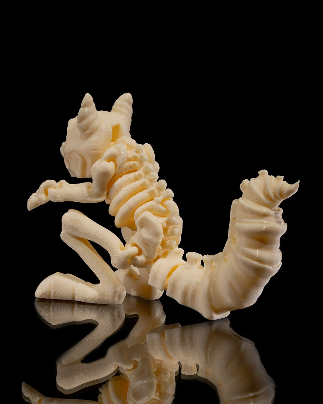 Squirrel Skeleton 3D Printed Articulated Toy