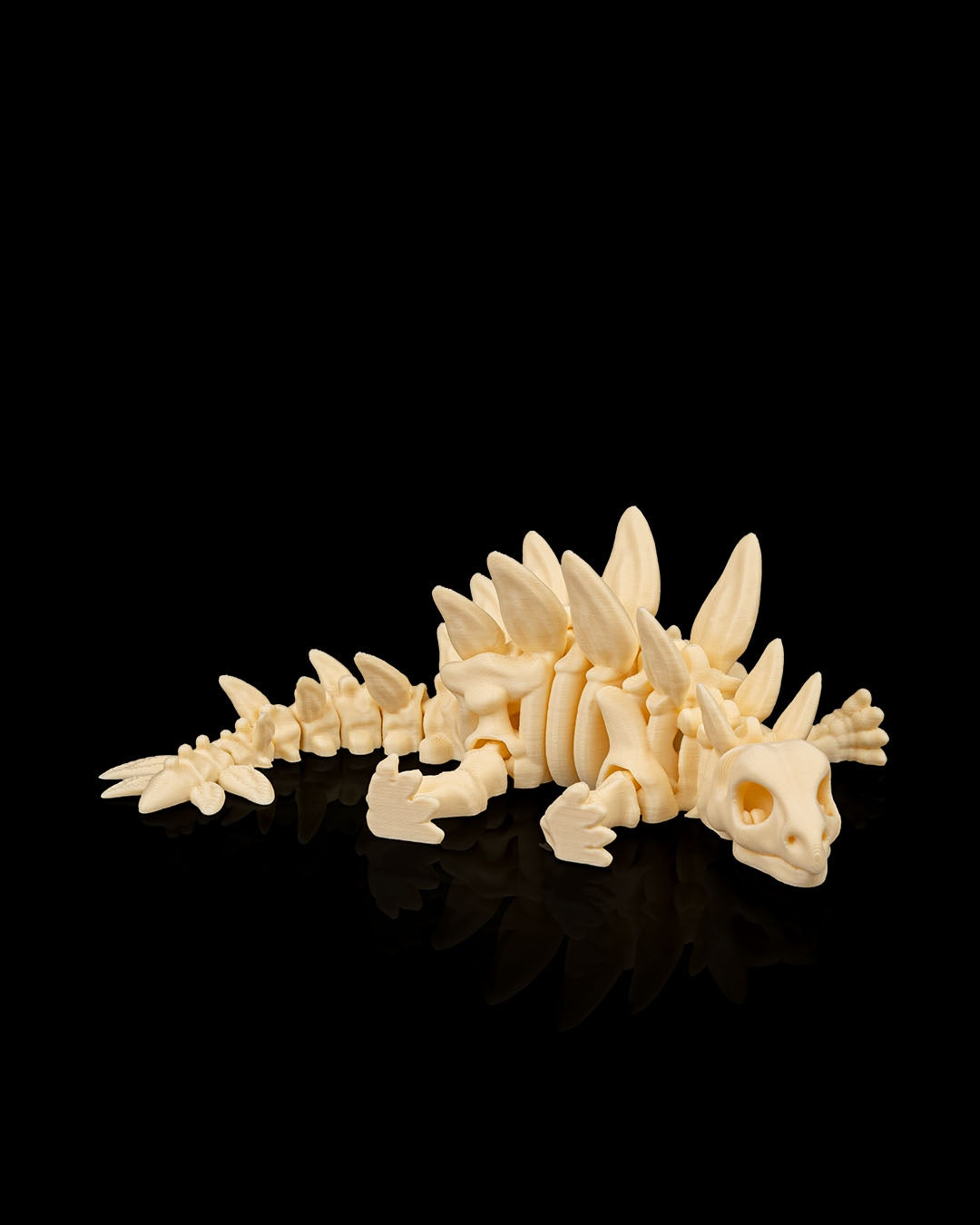 Stegosaurus Dinosaur Skeleton Articulated Figurine