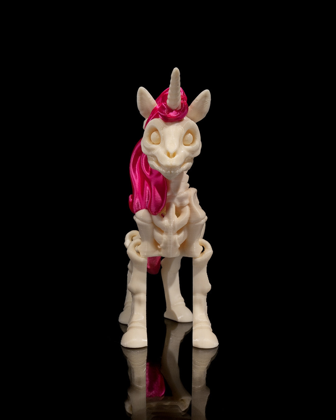 Unicorn Skeleton 3D Printed Articulated Toy