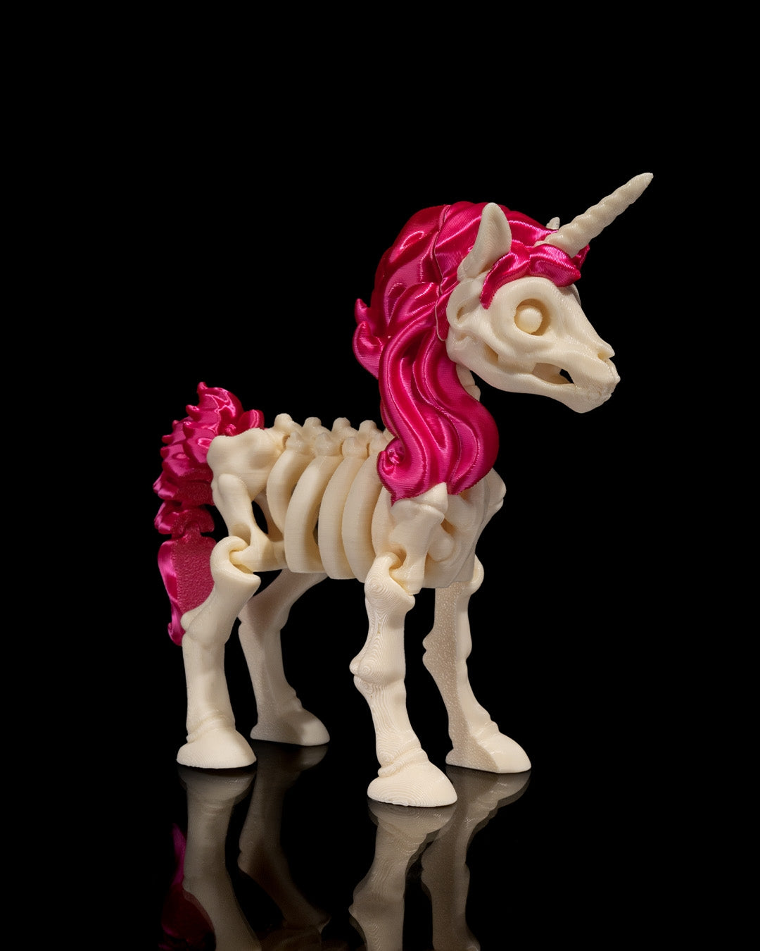 Unicorn Skeleton 3D Printed Articulated Toy