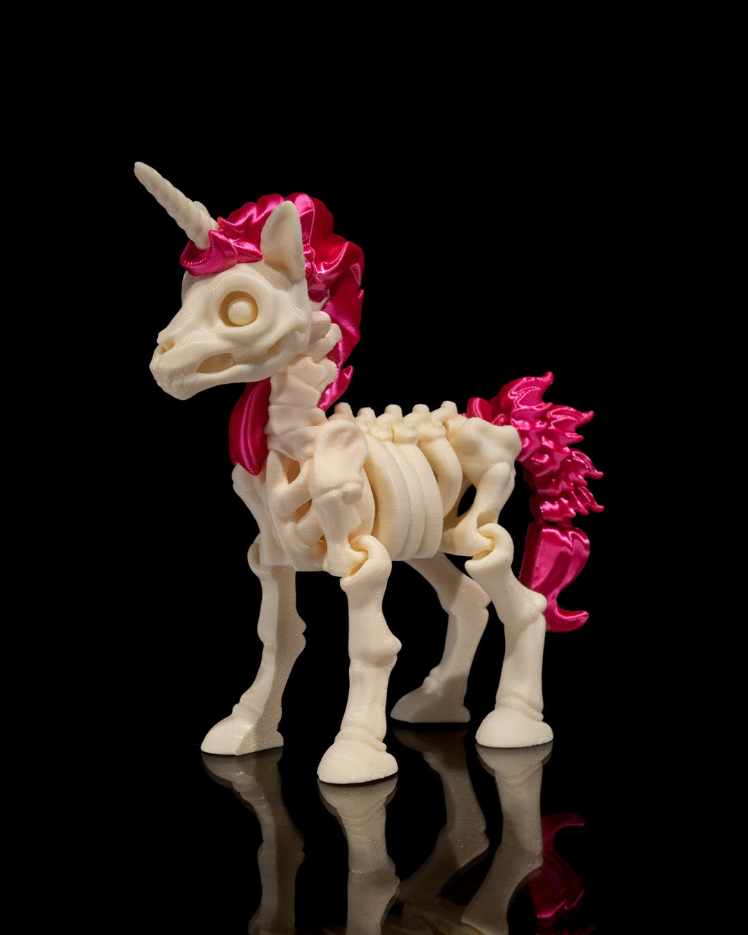 Unicorn Skeleton 3D Printed Articulated Toy