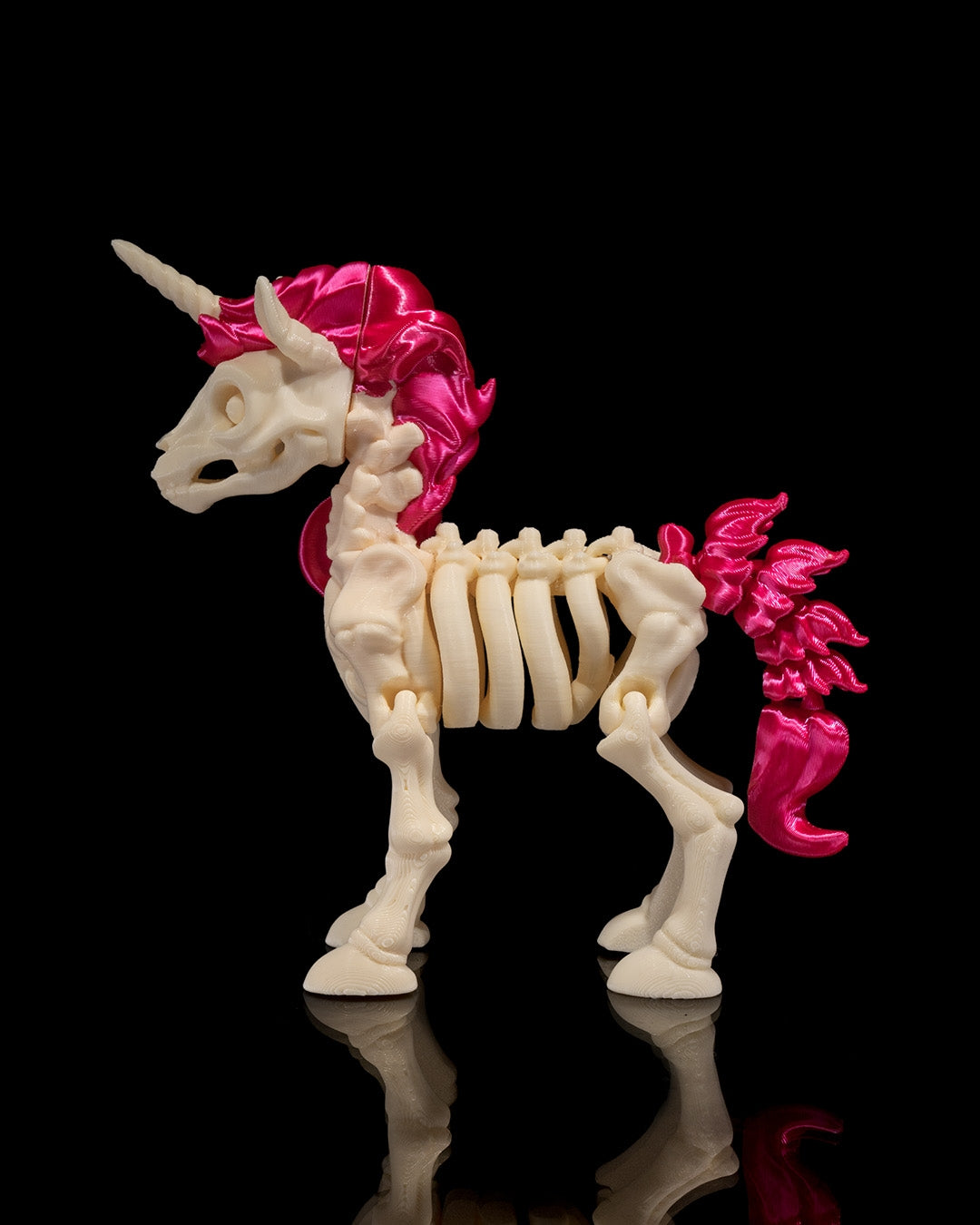 Unicorn Skeleton 3D Printed Articulated Toy