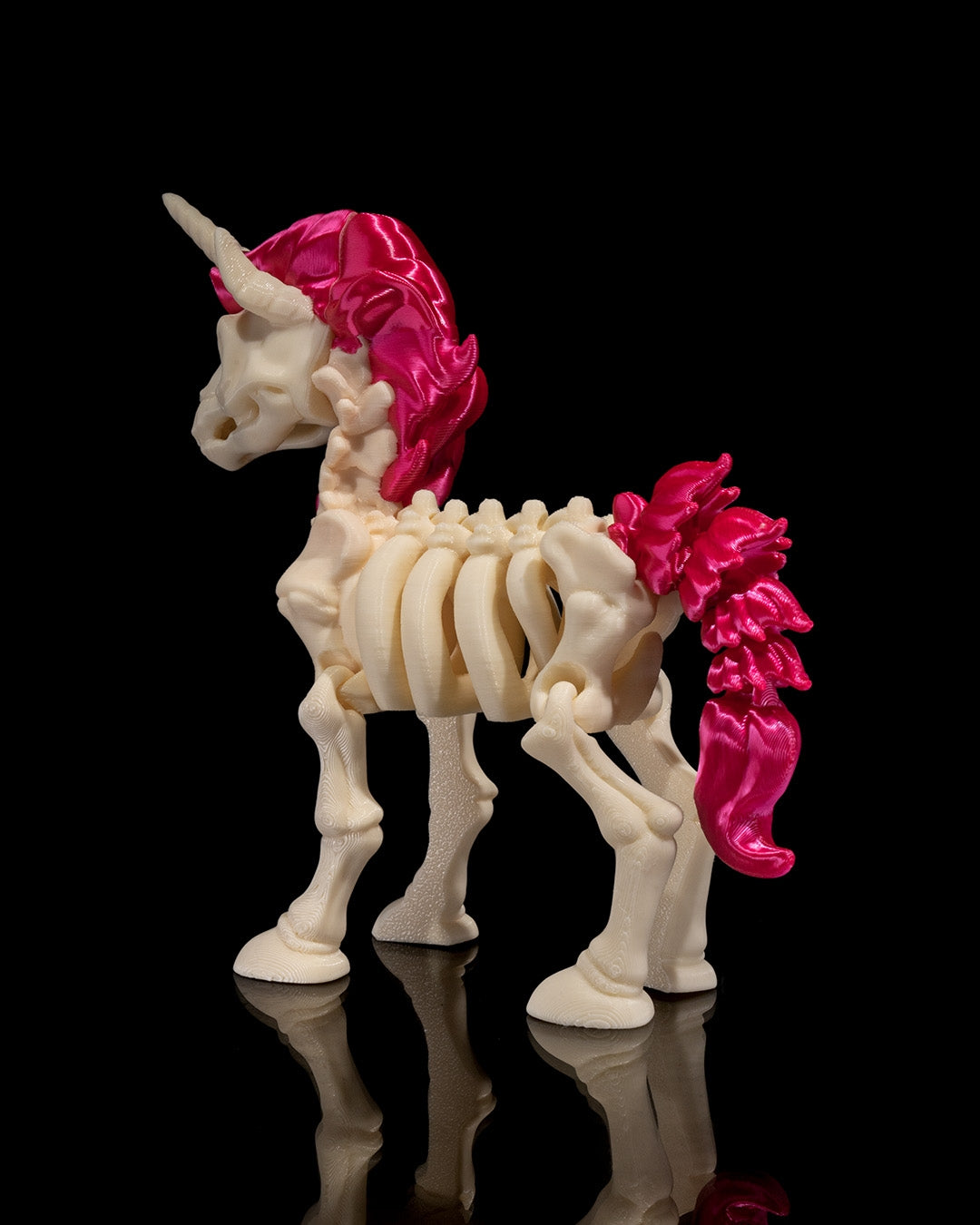Unicorn Skeleton 3D Printed Articulated Toy