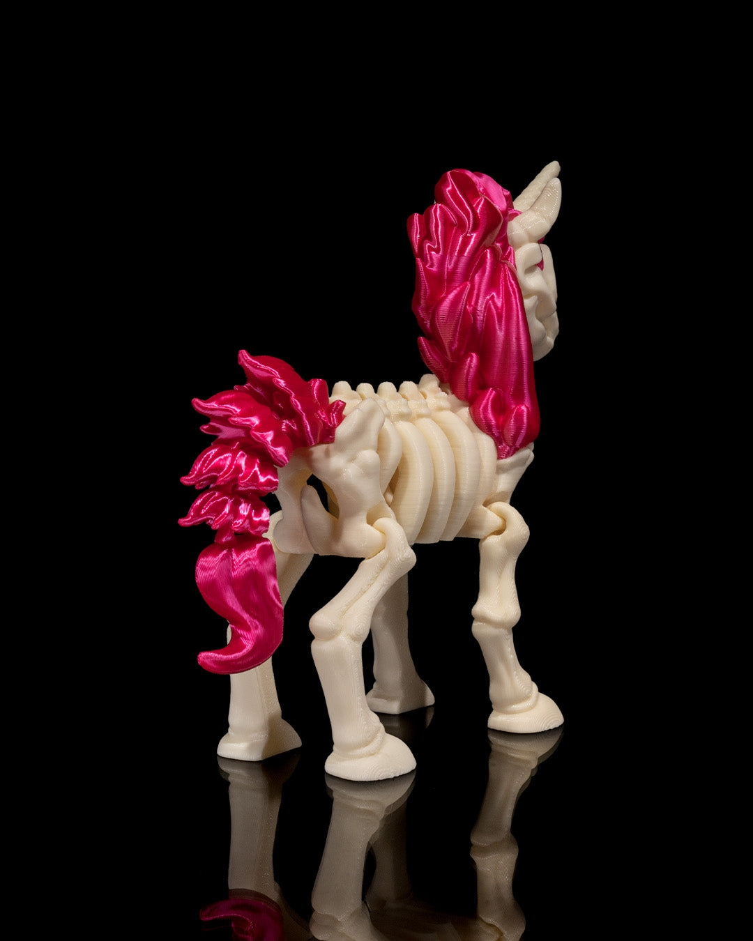Unicorn Skeleton 3D Printed Articulated Toy
