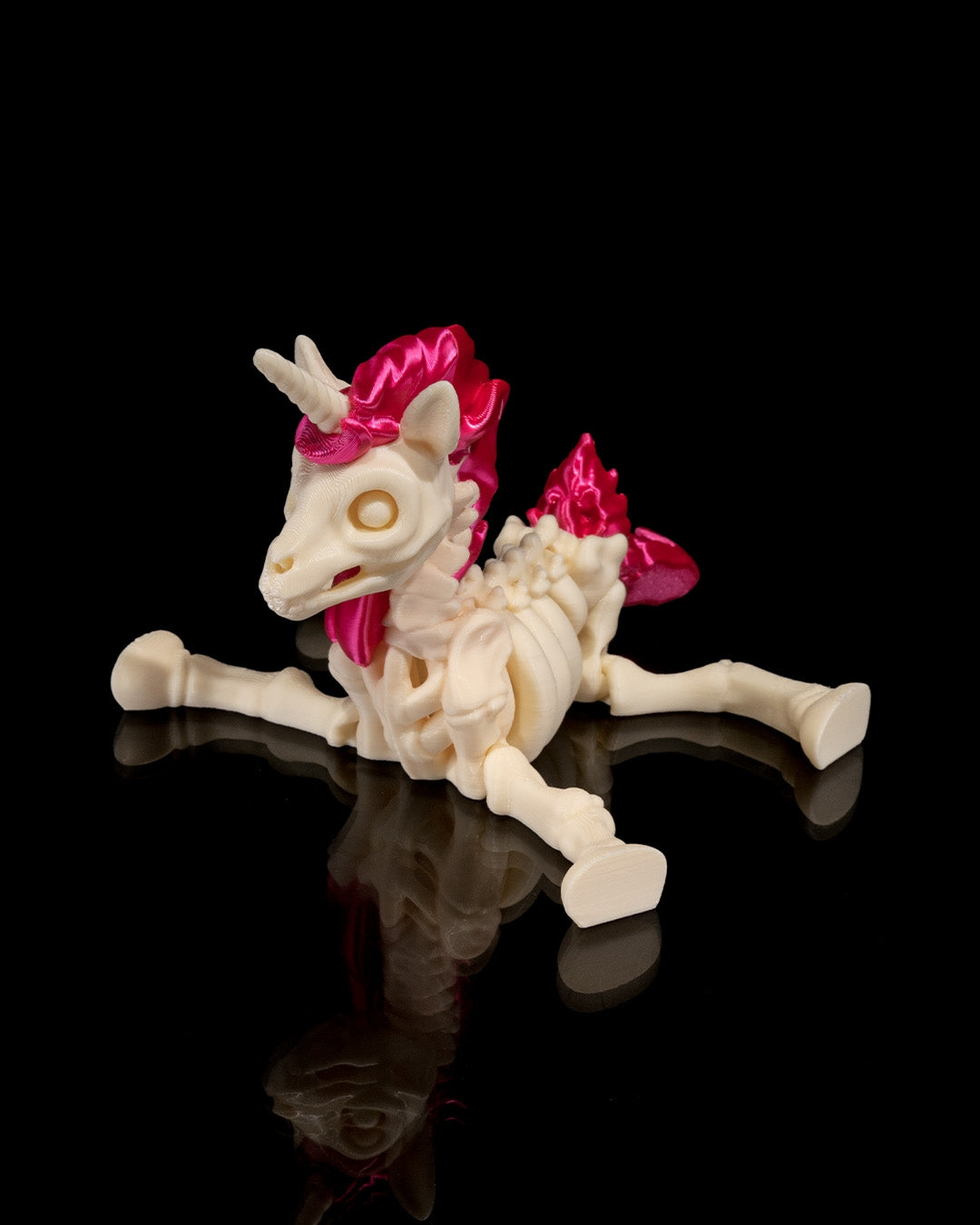 Unicorn Skeleton 3D Printed Articulated Toy