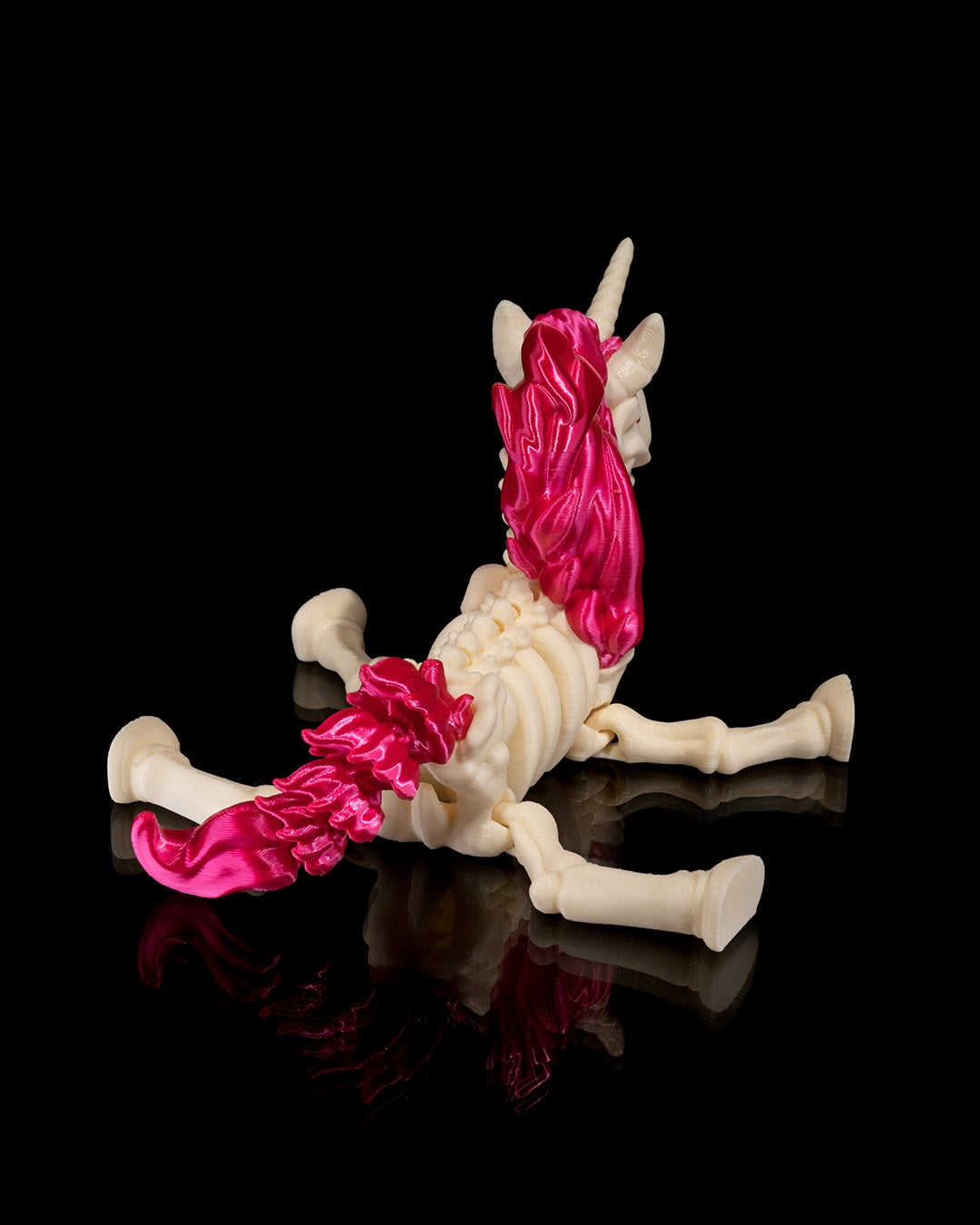 Unicorn Skeleton 3D Printed Articulated Toy