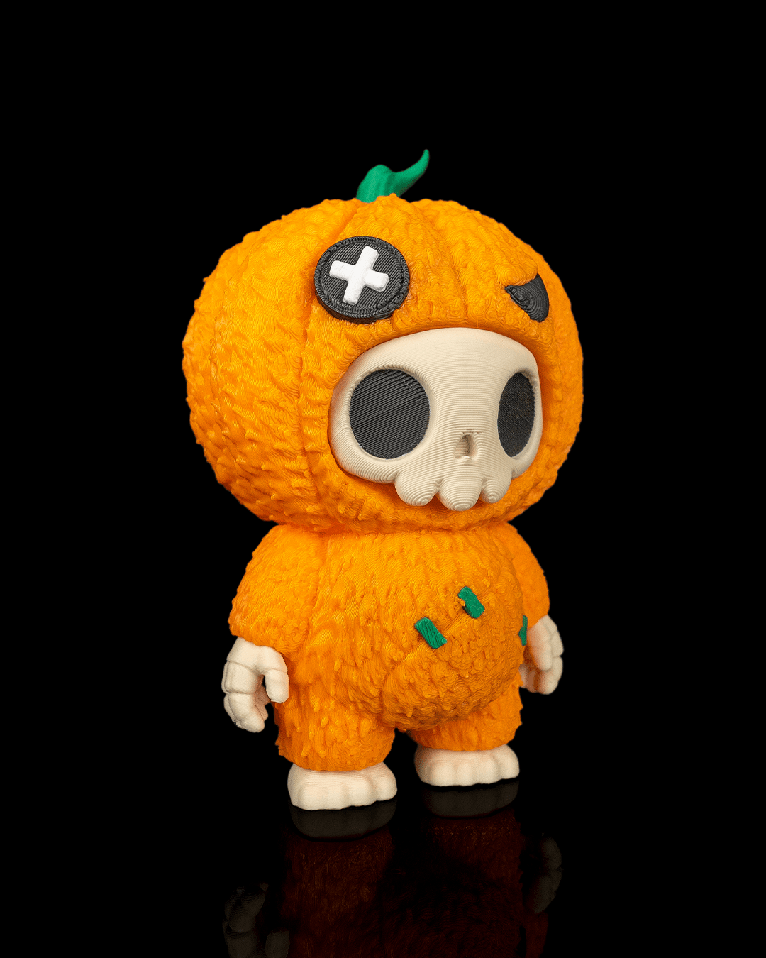 Pumpkin Head Halloween Keychain