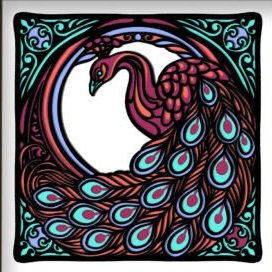 Peacock Cardinal 3D Shadow Frame