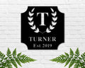 Family Name Est. Custom Metal Sign