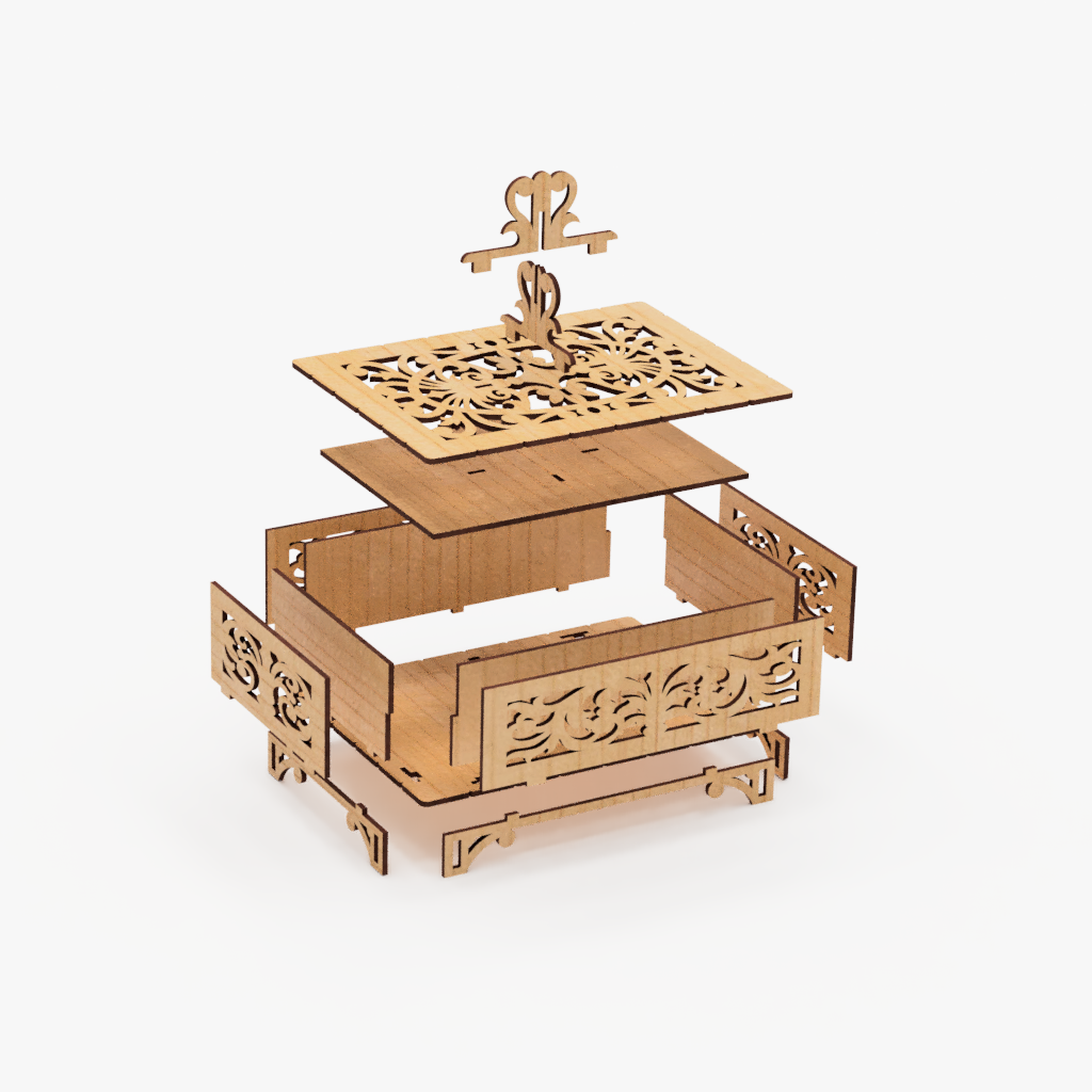 Decorative Wooden Keepsake Box Kit