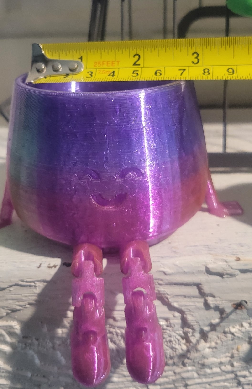 Happy Legs 3D Printed Pot