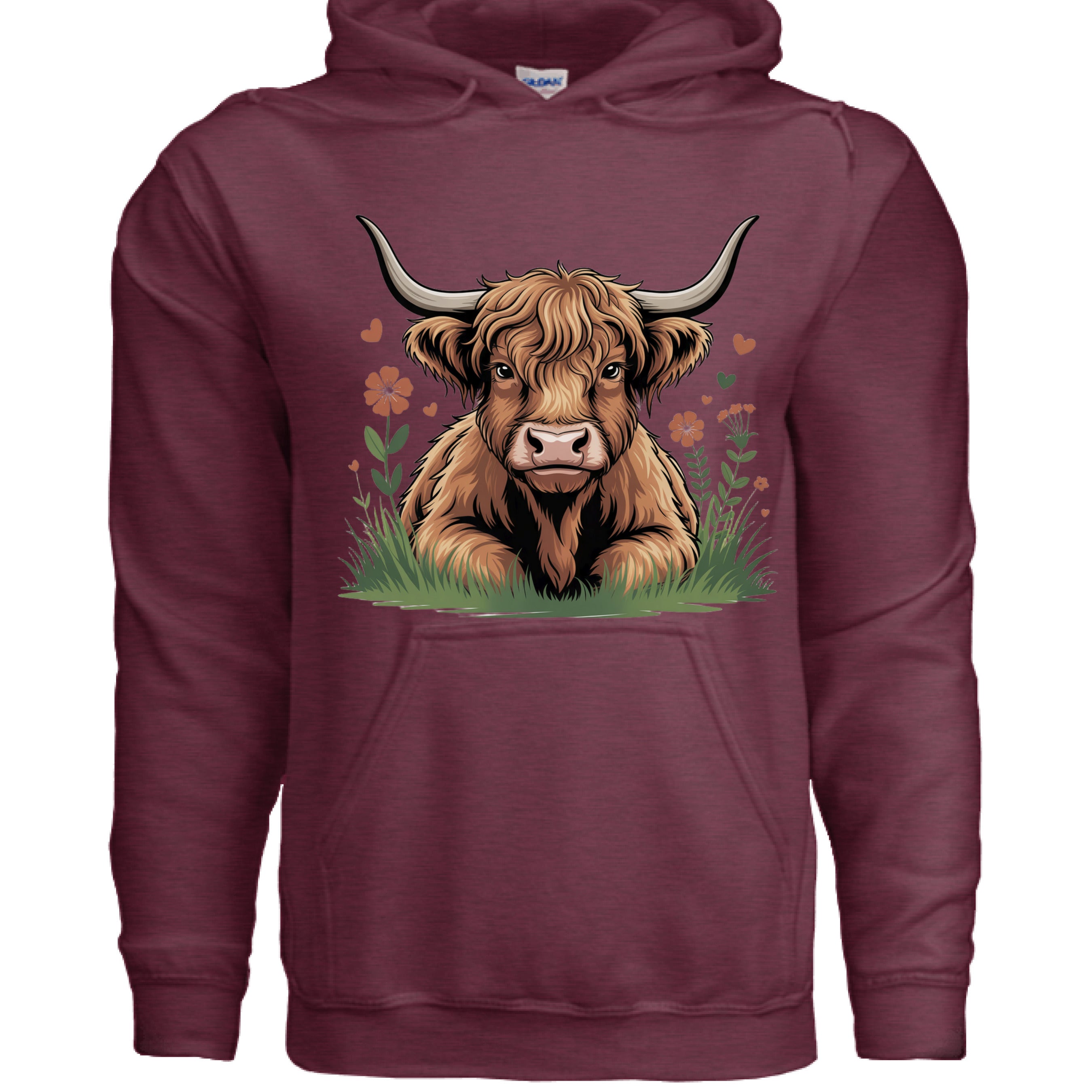 Heather Sport Dark Maroon - FRONT