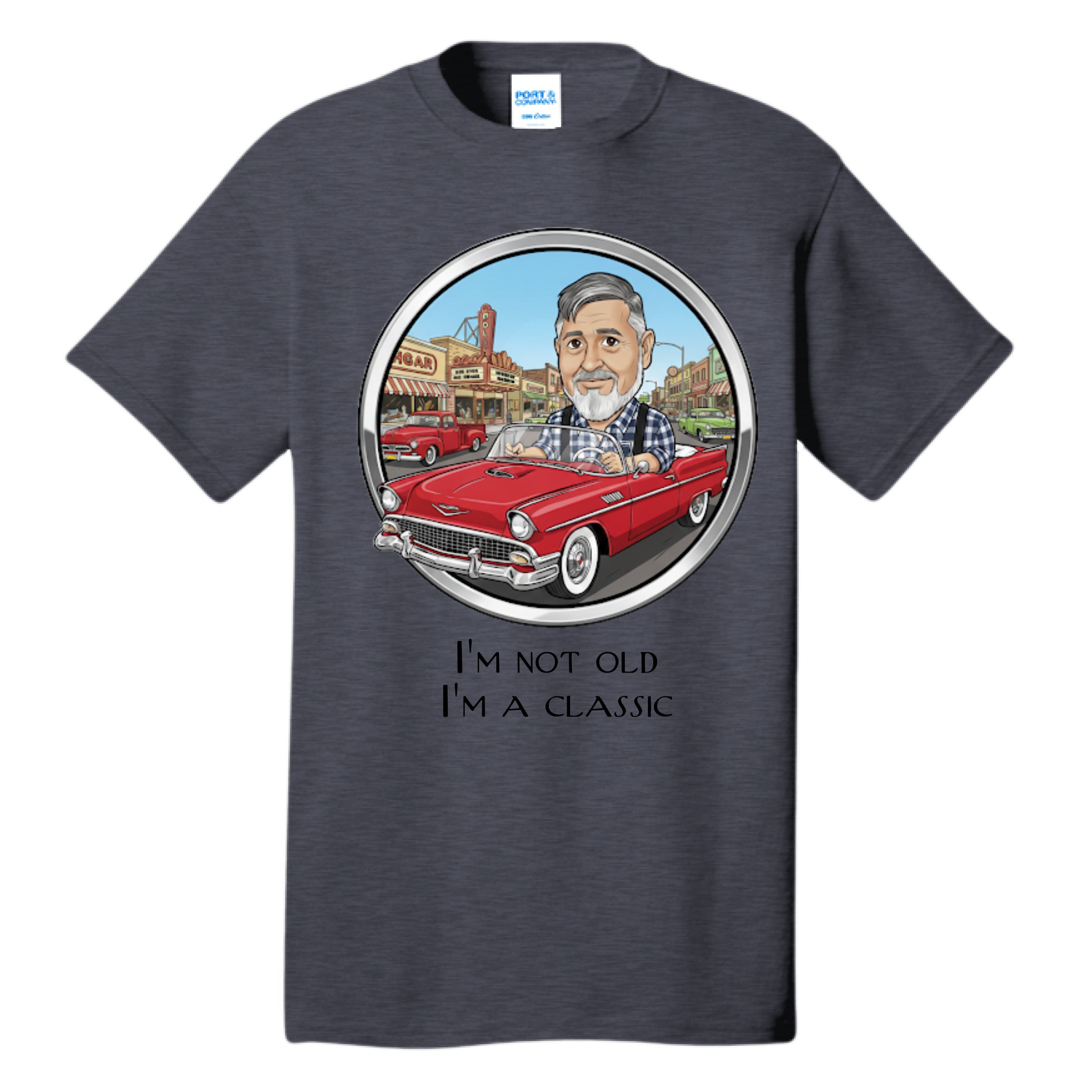 Heather Navy - FRONT